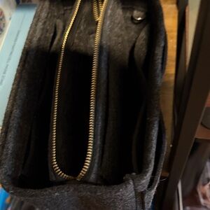 EUC Felt Handbag Organizer with Gold Zipper
